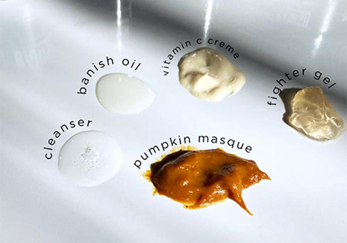 skincare product textures