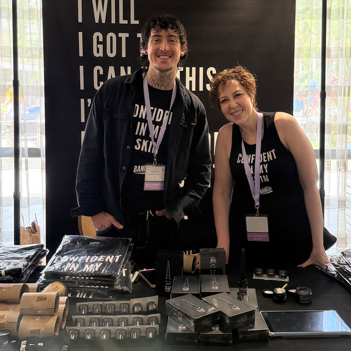 banish booth at slayborcon