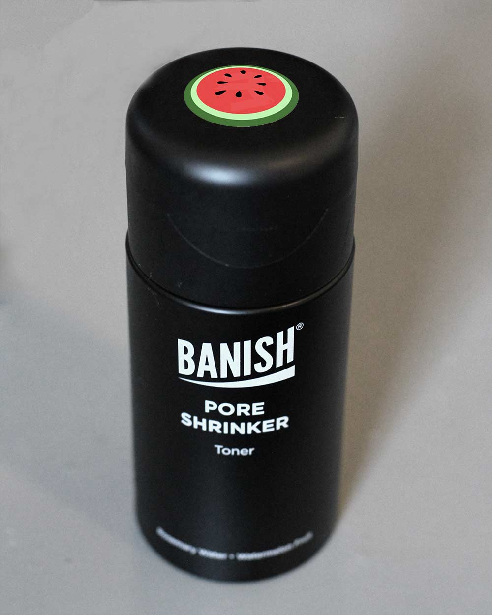 banish pore shrinker watermelon toner sticker