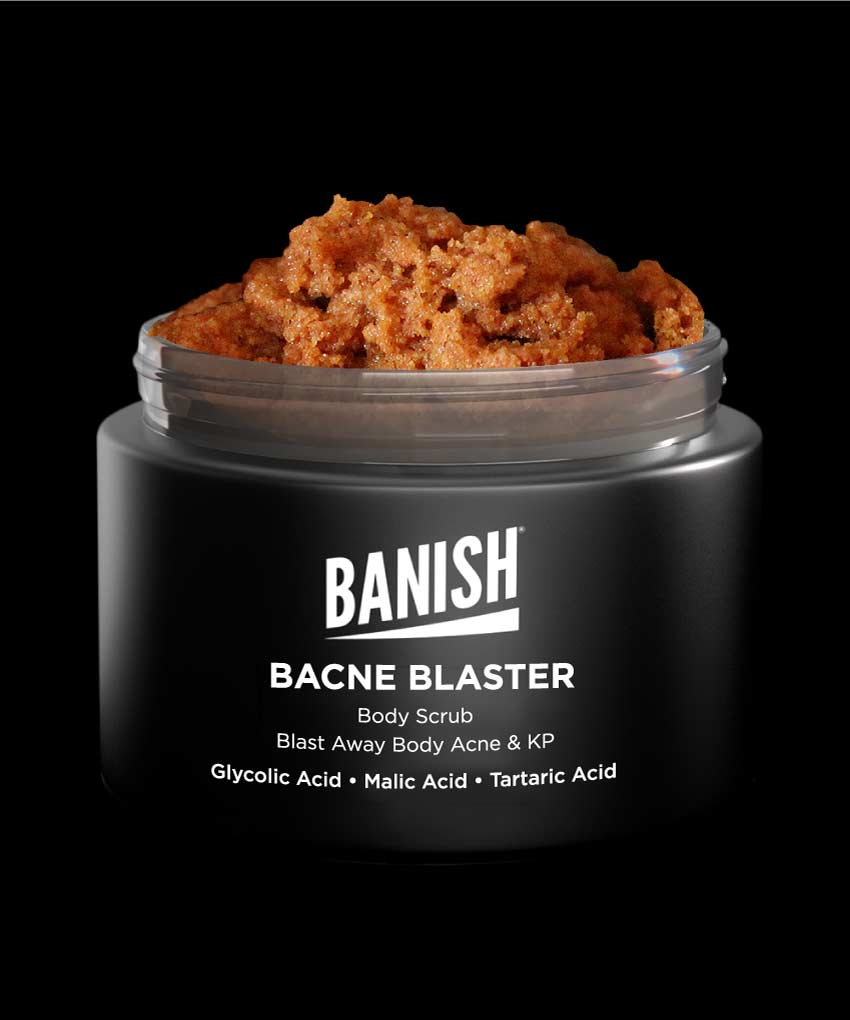bacne blaster body scrub from Banish