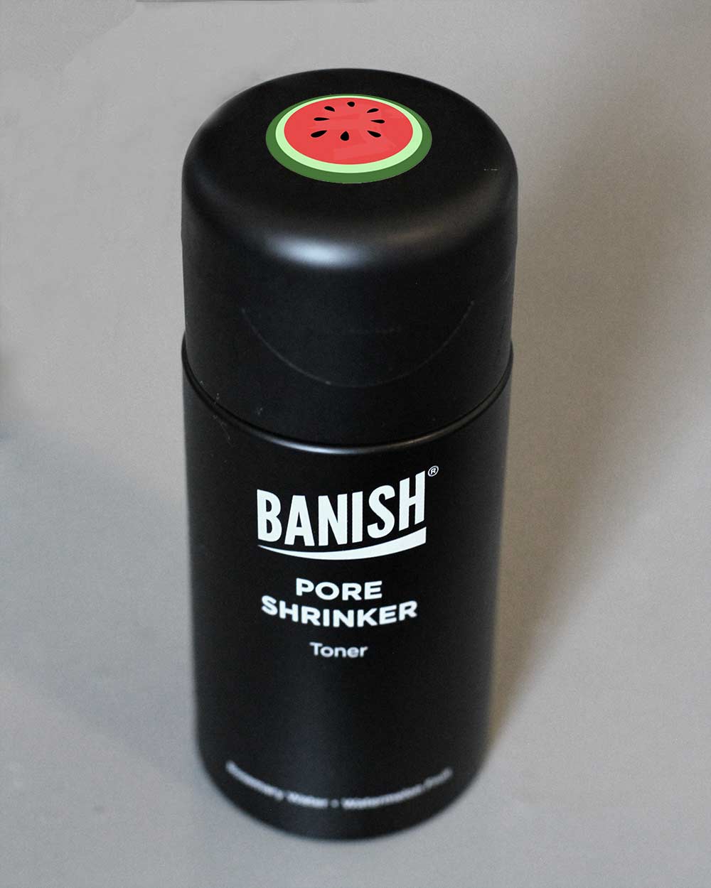 banish pore shrinker watermelon toner sticker 
